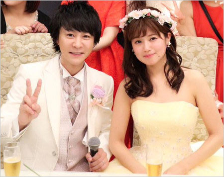 流れ星☆瀧上伸一郎と元妻・小林礼奈の結婚式画像