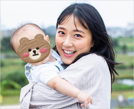 竹内由恵アナと子供の画像