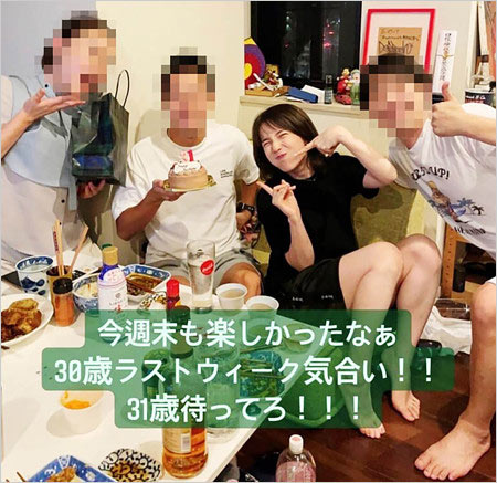 弘中綾香アナのスキャンダル画像、コロナ禍の誕生日パーティー