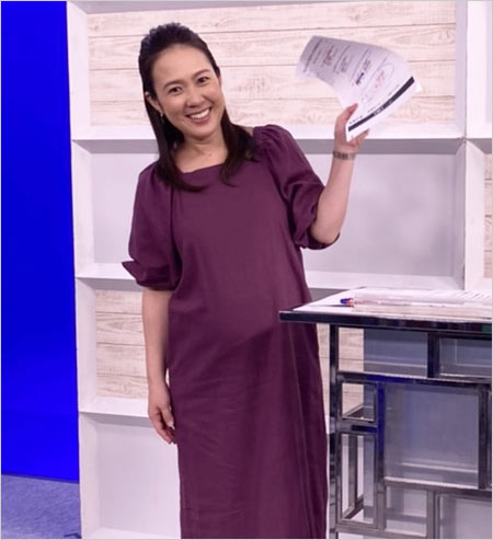 第1子妊娠の高畑百合子アナ出産前の画像