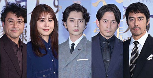 どうする家康キャスト画像(ムロツヨシ・有村架純・松本潤・岡田准一・阿部寛)