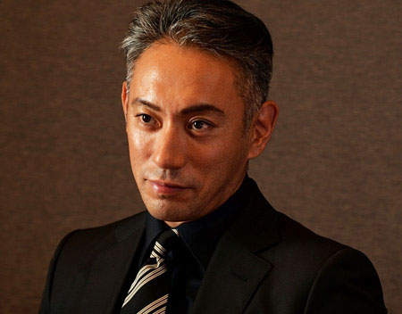 市川海老蔵の決め顔