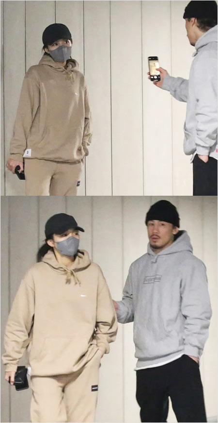 川口春奈＆彼氏・矢地祐介選手のスウェット姿で高級百貨店デート画像