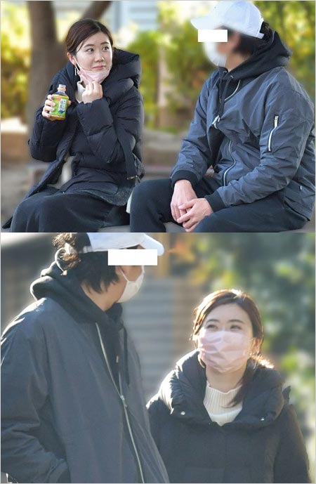 卓球の愛ちゃんと彼氏の大手商社マンAのデート画像