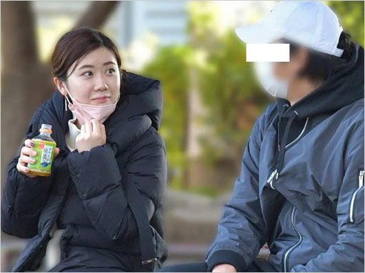 卓球の愛ちゃんと彼氏のデート画像