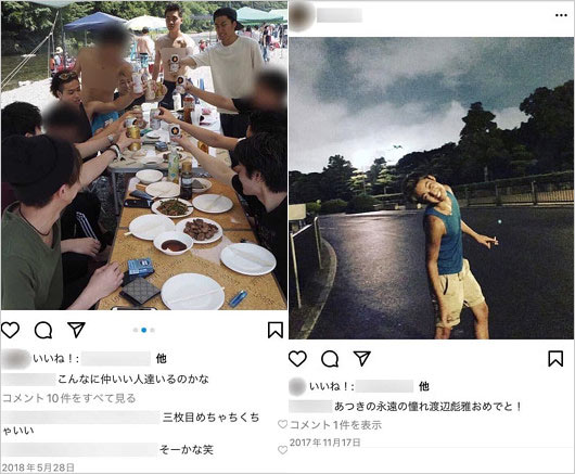 コムドットの未成年喫煙・飲酒画像（ひゅうが・ゆうま・あむぎり・ゆうた・やまと）