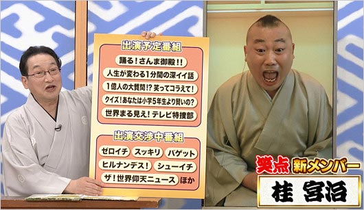 笑点大喜利新メンバーの桂宮治
