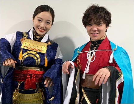 本田真凜選手と宇野昌磨選手の2ショットコスプレ画像
