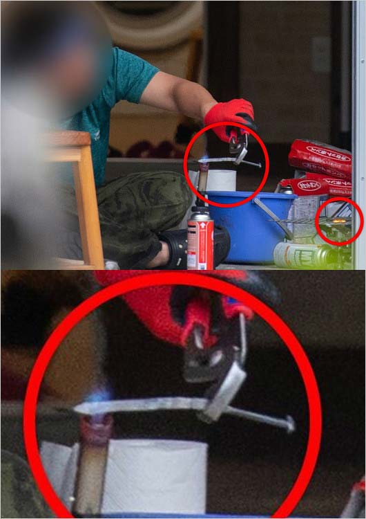 あばれる君の釘ナイフをスタッフが製作画像