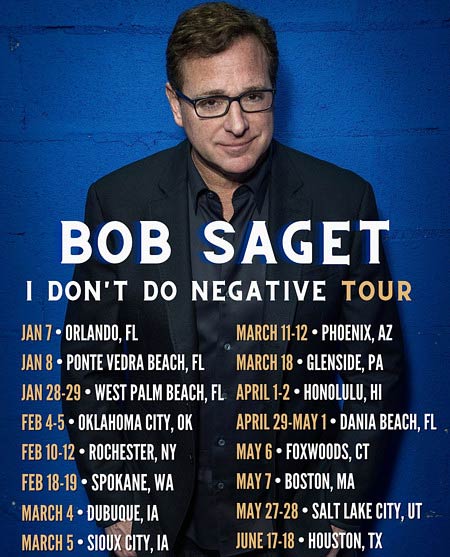 フルハウス父親役・ボブ・サゲットのツアー日程