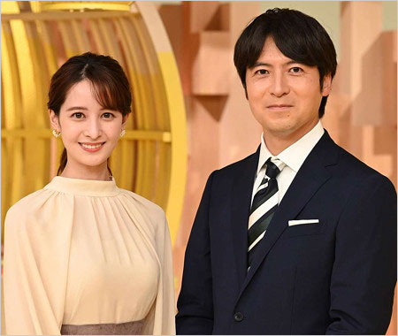 バンキシャのキャスター後呂有紗アナウンサー&桝太一アナウンサー