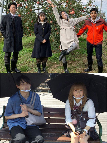 森七菜がマイスシールド・フェイスシールド着用の画像