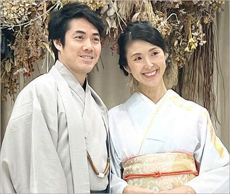 美元と再婚相手の旦那画像