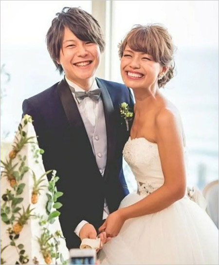 あいのりクロと夫ピーさん結婚式画像
