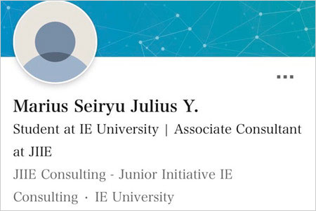 マリウス葉のLinkedInページ画像