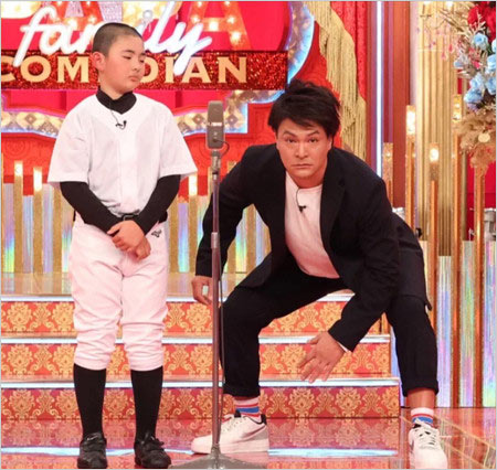 天竺鼠・瀬下豊と息子の親子漫才画像