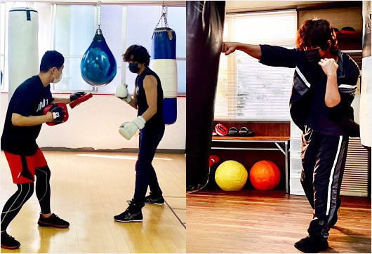 木村拓哉がボクシングトレーニング姿