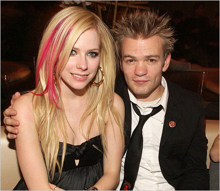 アヴリル・ラヴィーンと1人目の夫デリック・ウィブリー(SUM41ボーカル)