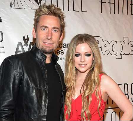 アヴリル・ラヴィーンと2人目の旦那チャド・クルーガー(ニッケルバックのボーカル)