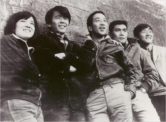 ドラマ『若者たち』佐藤オリエ・山本圭・田中邦衛・加藤剛・松山省二（松山政路）