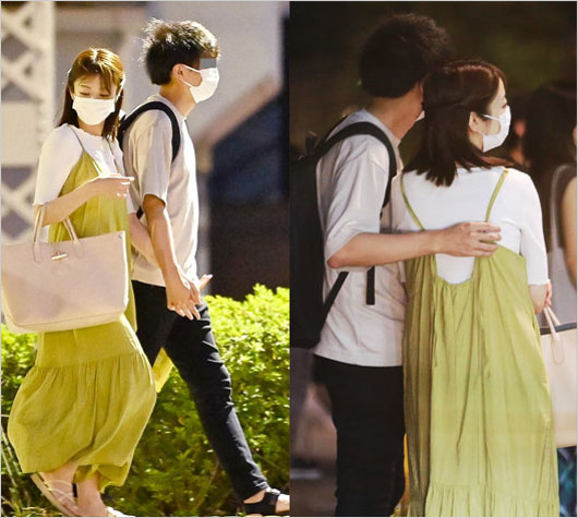 フライデーの滝菜月アナと結婚相手の恋人デート画像