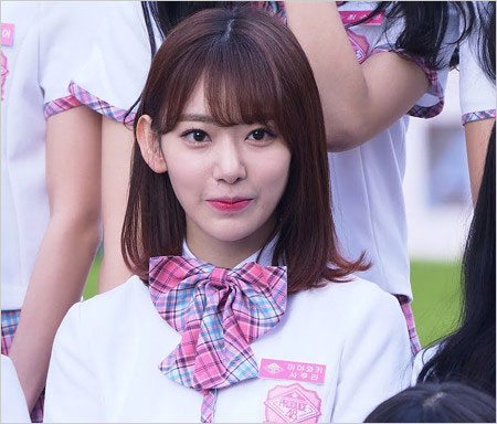 宮脇咲良『PRODUCE 48』参加時の画像