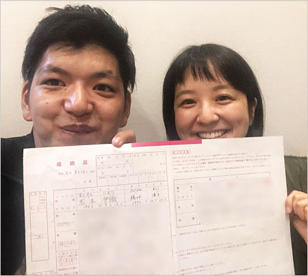 藤林温子アナとからし蓮根の伊織が結婚時の画像