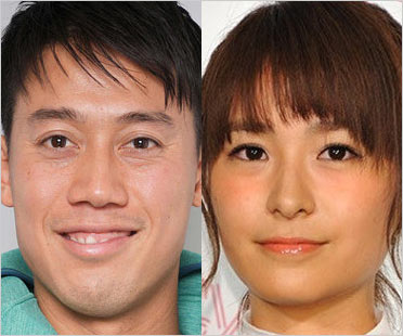 錦織圭選手と妻・観月あこ(山内舞)