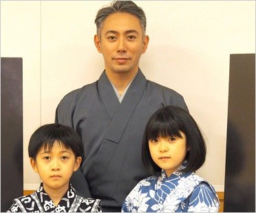 市川海老蔵と勸玄くん&麗禾ちゃん