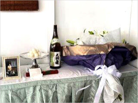 橋田壽賀子の海洋散骨の祭壇