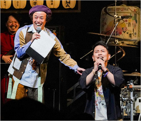 宮迫博之&エレキコミックやついいちろう『やついフェス2022』共演画像