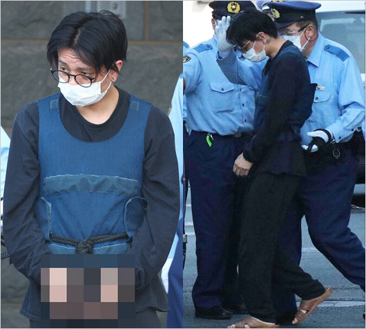 田中聖が送検、手錠と腰縄はめられた画像