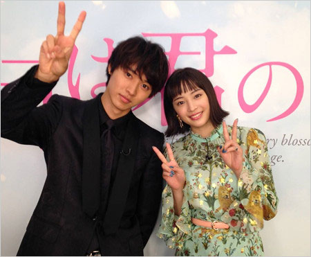 広瀬すず＆山崎賢人『四月は君の嘘』共演時の画像