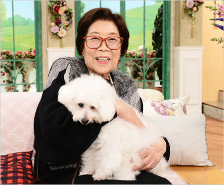野村昭子と愛犬タキ