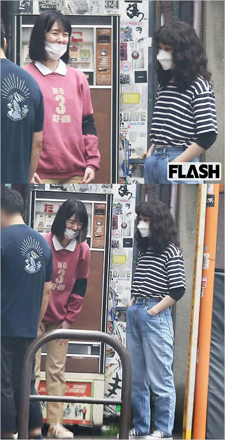 唐田えりか＆剛力彩芽『極悪女王』撮影現場画像