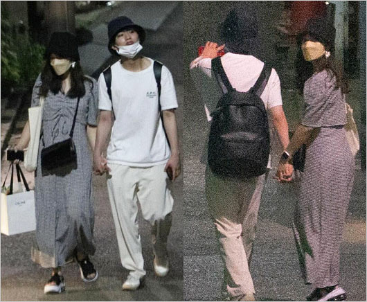 7MEN侍・本髙克樹＆斉藤優里の路上キス手繋ぎデート画像