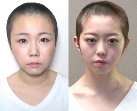 あやなん&峯岸みなみ丸刈り坊主謝罪動画の画像