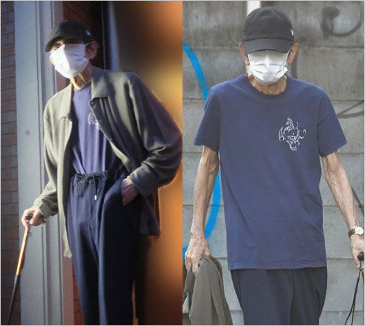 病気で激やせした古谷一行の画像