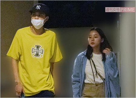 中田圭祐＆稲垣莉生の密会デート画像