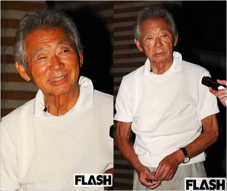 みのもんたが香川照之に援護射撃のフラッシュ取材画像