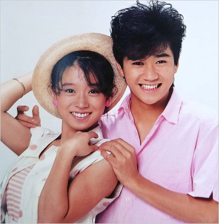 中森明菜とマッチ近藤真彦の1984年撮影2ショット画像
