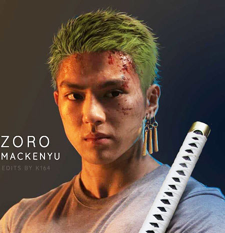 実写ドラマONE PIECEゾロ役の新田真剣佑ビジュアル画像