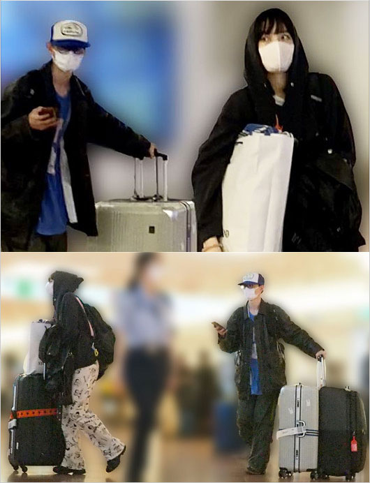 小松菜奈&菅田将暉の羽田空港・ロンドン旅行帰りの画像