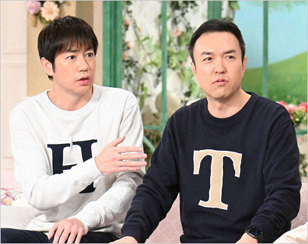 羽鳥慎一アナと玉川徹『徹子の部屋』出演時の画像