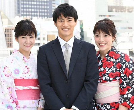 井澤健太朗アナ・林美桜アナ・三谷紬アナ