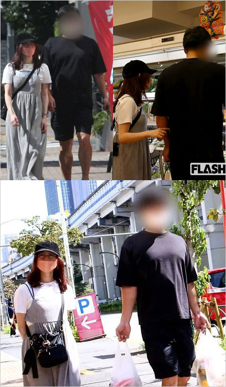 フラッシュの新井恵理那アナと彼氏の顔画像