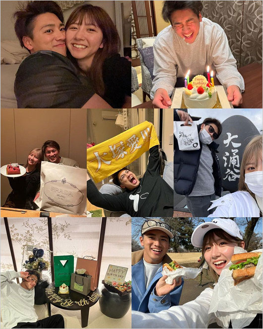 あいにょん大塚愛里と森敬斗選手の2ショット画像