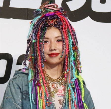 仲里依紗ドレッドヘア画像