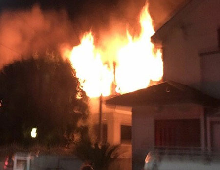 村田兆治の成城の自宅で火事発生時の画像