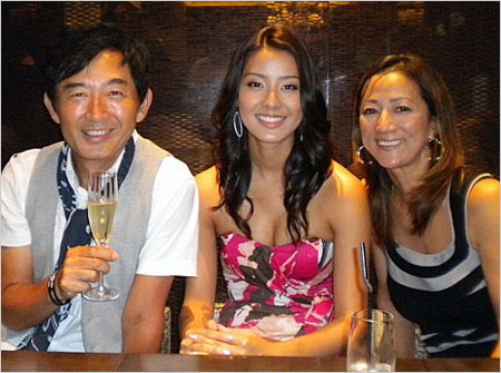 石田純一と元妻・松原千明＆長女すみれ